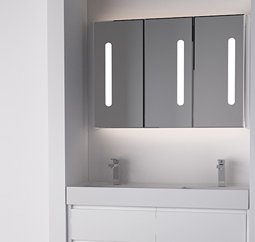 Vaidade branca personalizada do banheiro com design superior